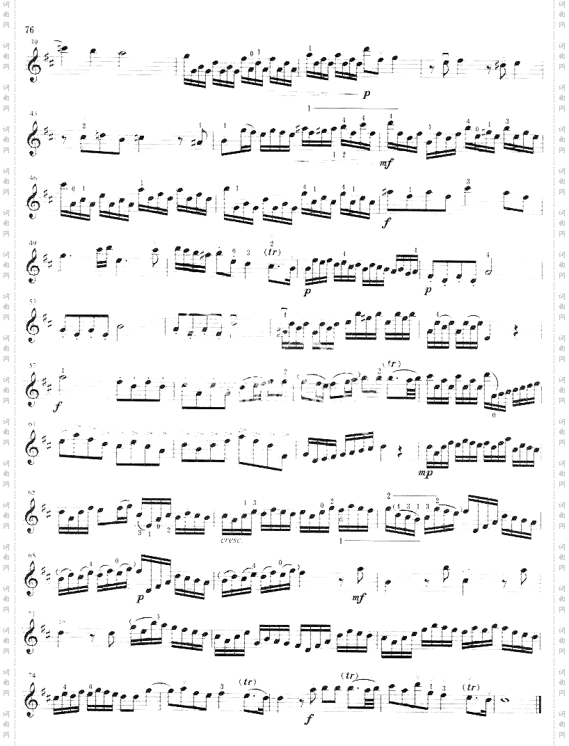 亨德尔《第4奏呜曲》D大调