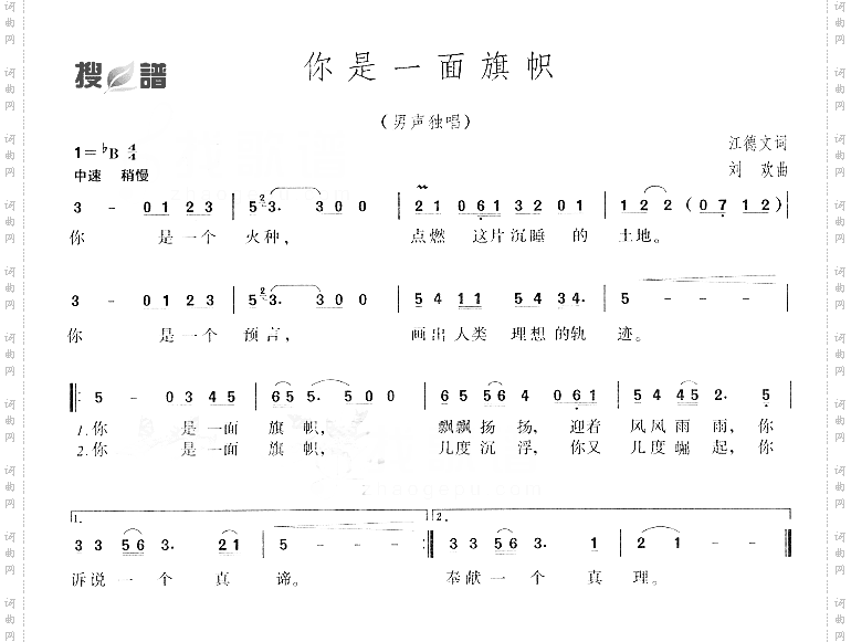 你是一面旗帜
