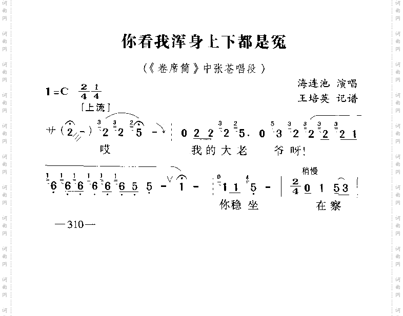 你看我浑身上下都是冤5