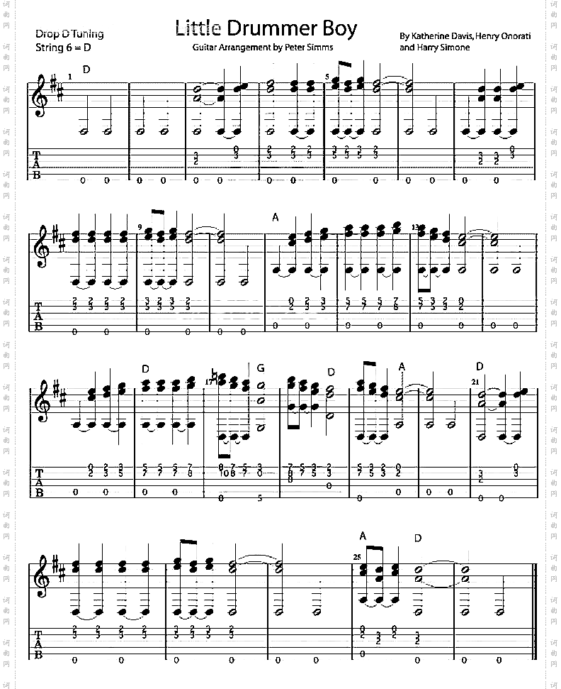 Little Drummer Boy独奏曲
