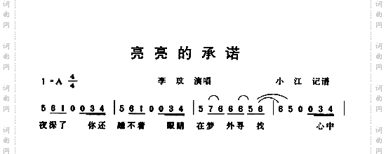 亮亮的承诺