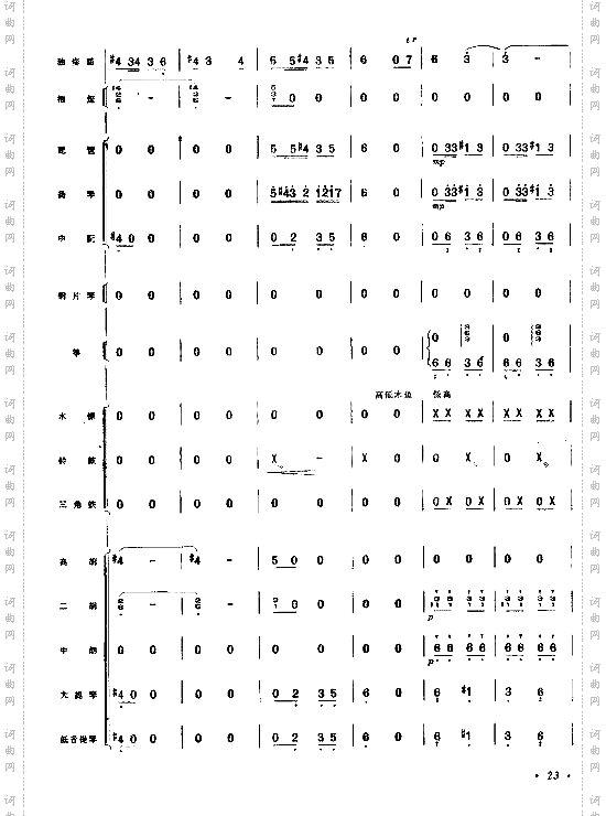 向往总谱17-24