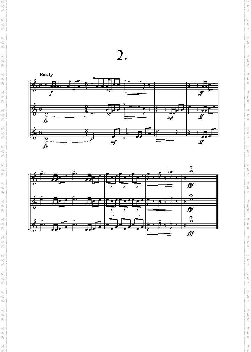 小号三重奏Three Fanfares3