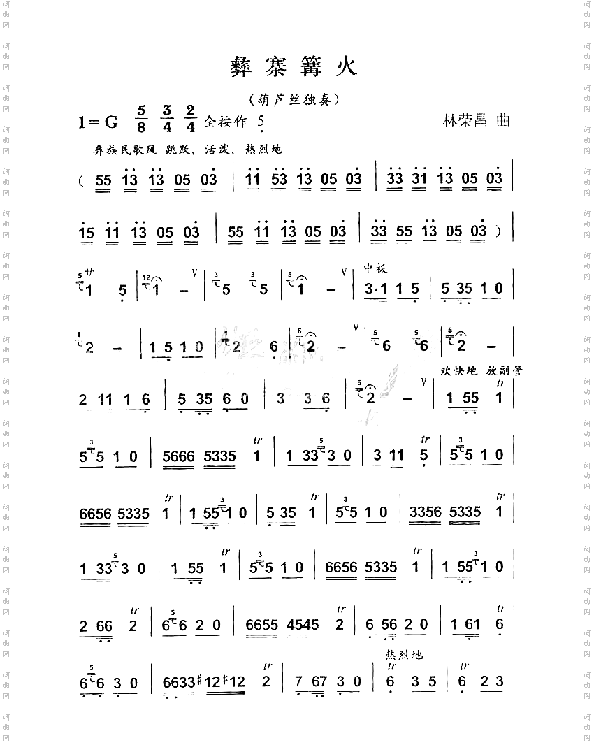 彝寨篝火