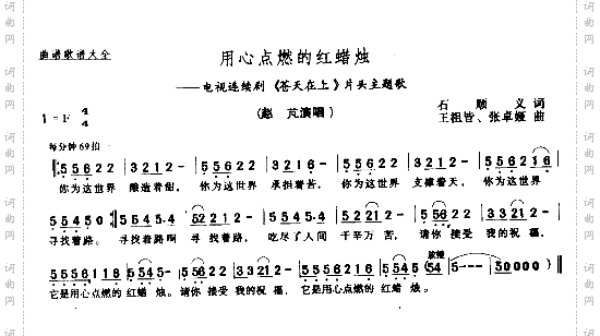 用心点燃的红蜡烛