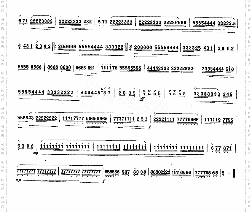 黎明舞曲[简谱版]独奏共2张