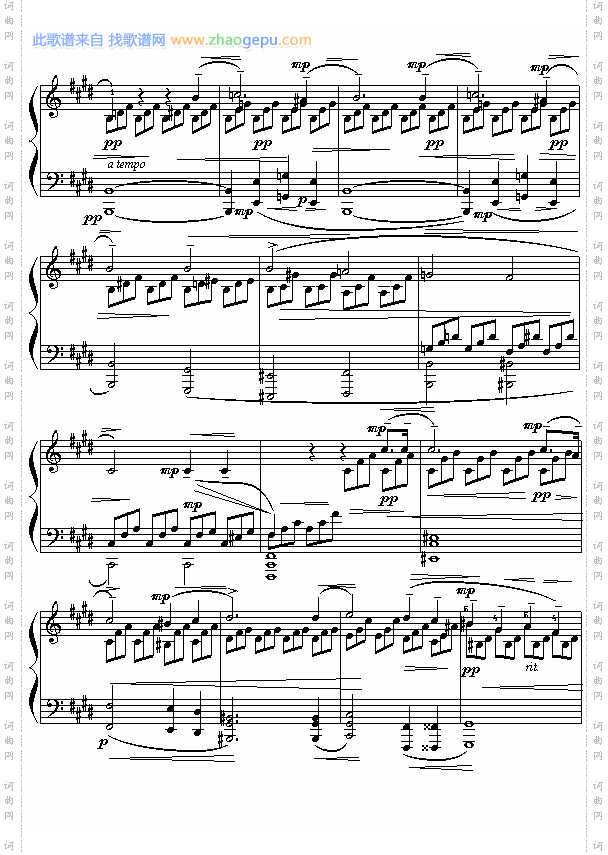德贝多芬：《月光奏鸣曲》第一乐章