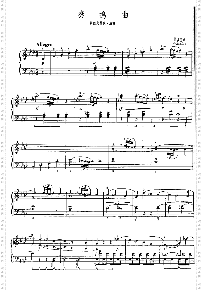 奏鸣曲贝多芬