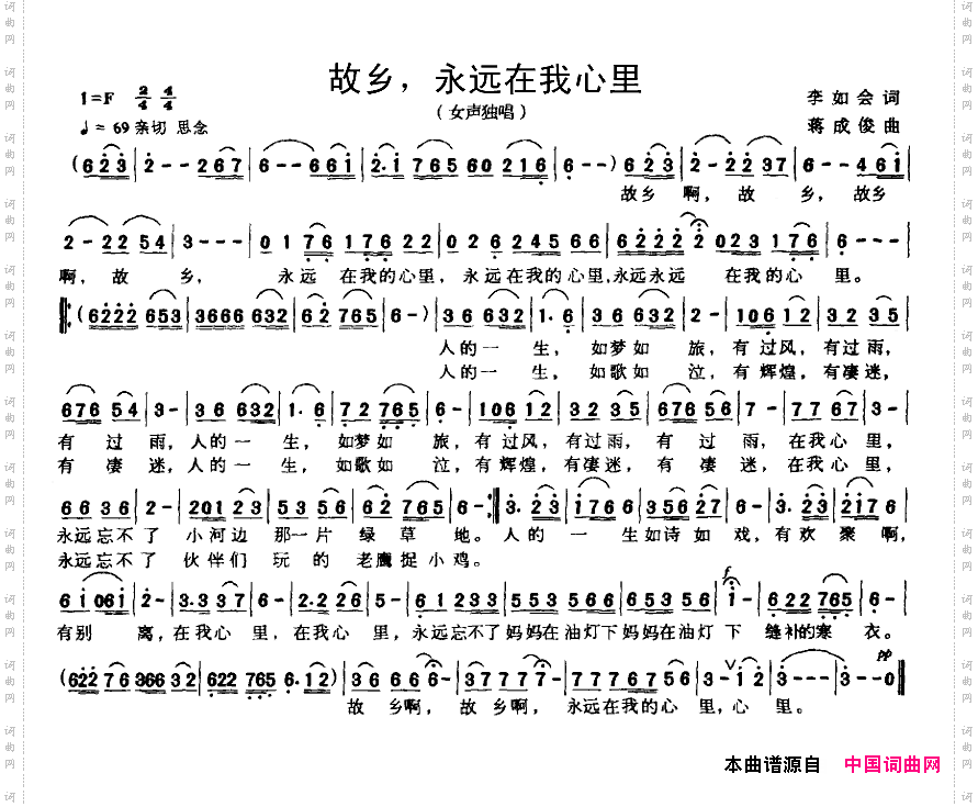 故乡，永远在我心里