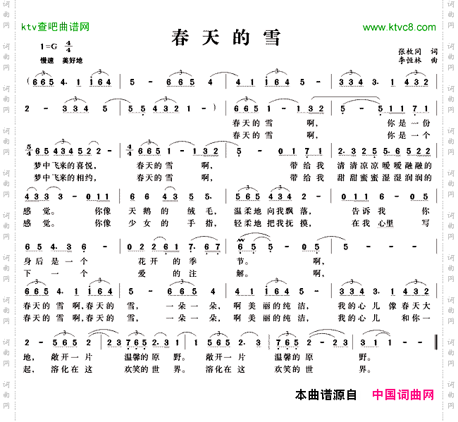 春天的雪