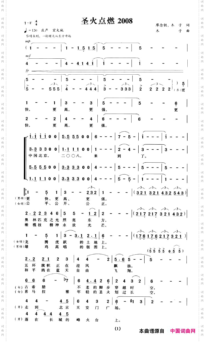 圣火点燃2008