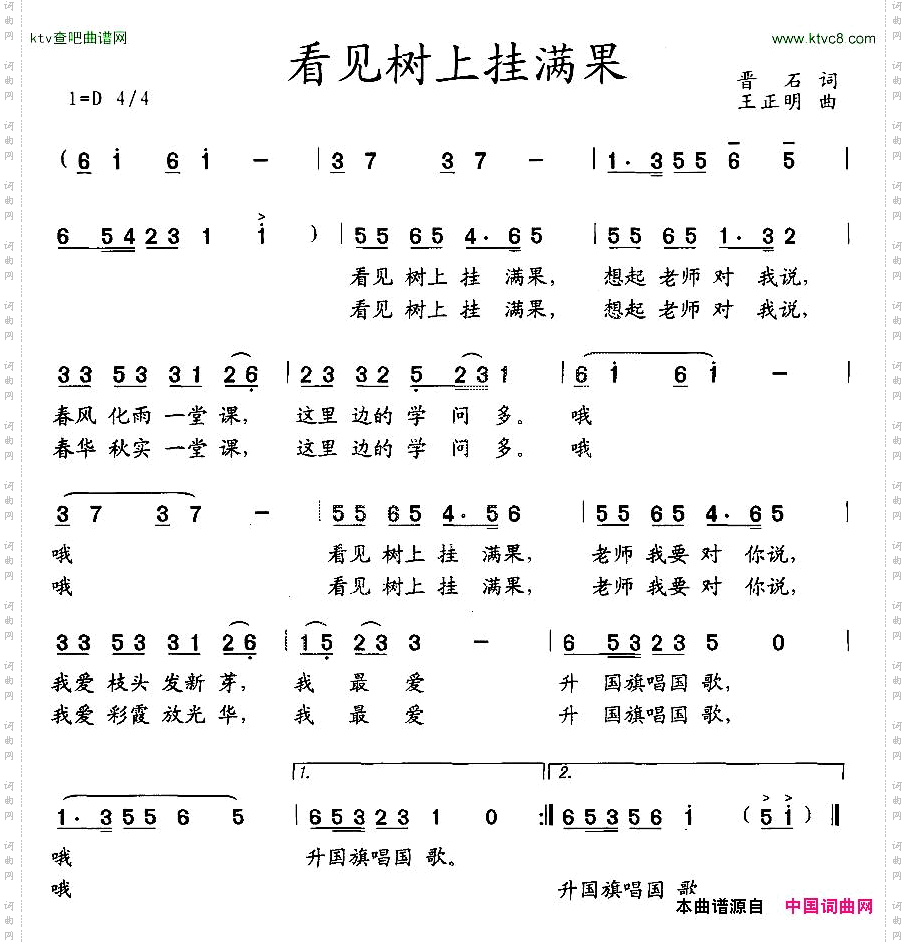 看见树上挂满果