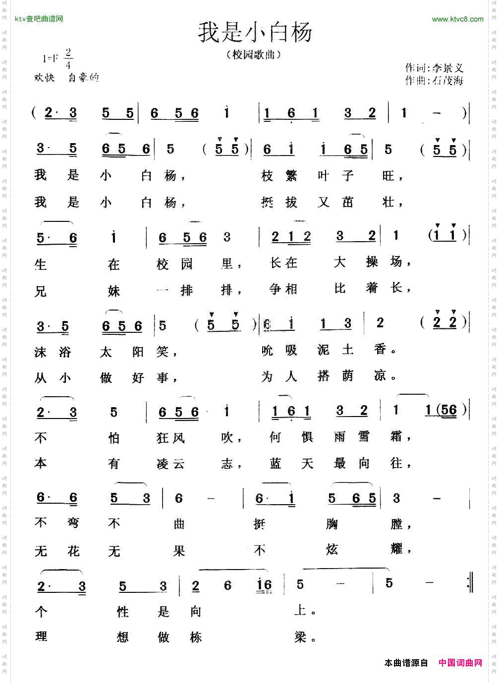 我是小白杨