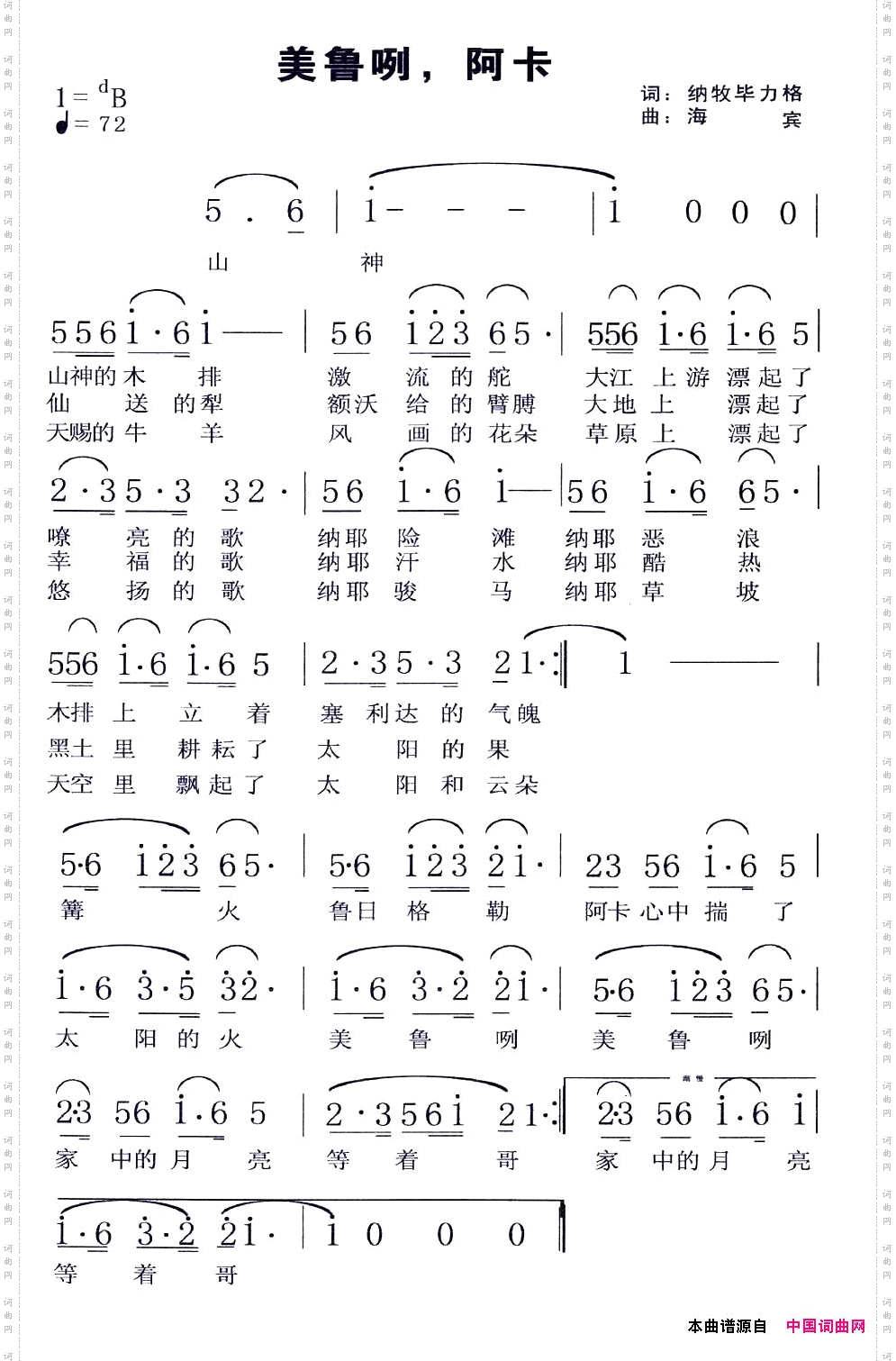 美鲁咧，阿卡