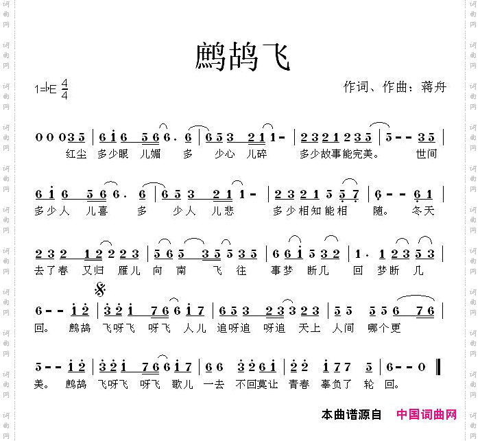 鹧鸪飞