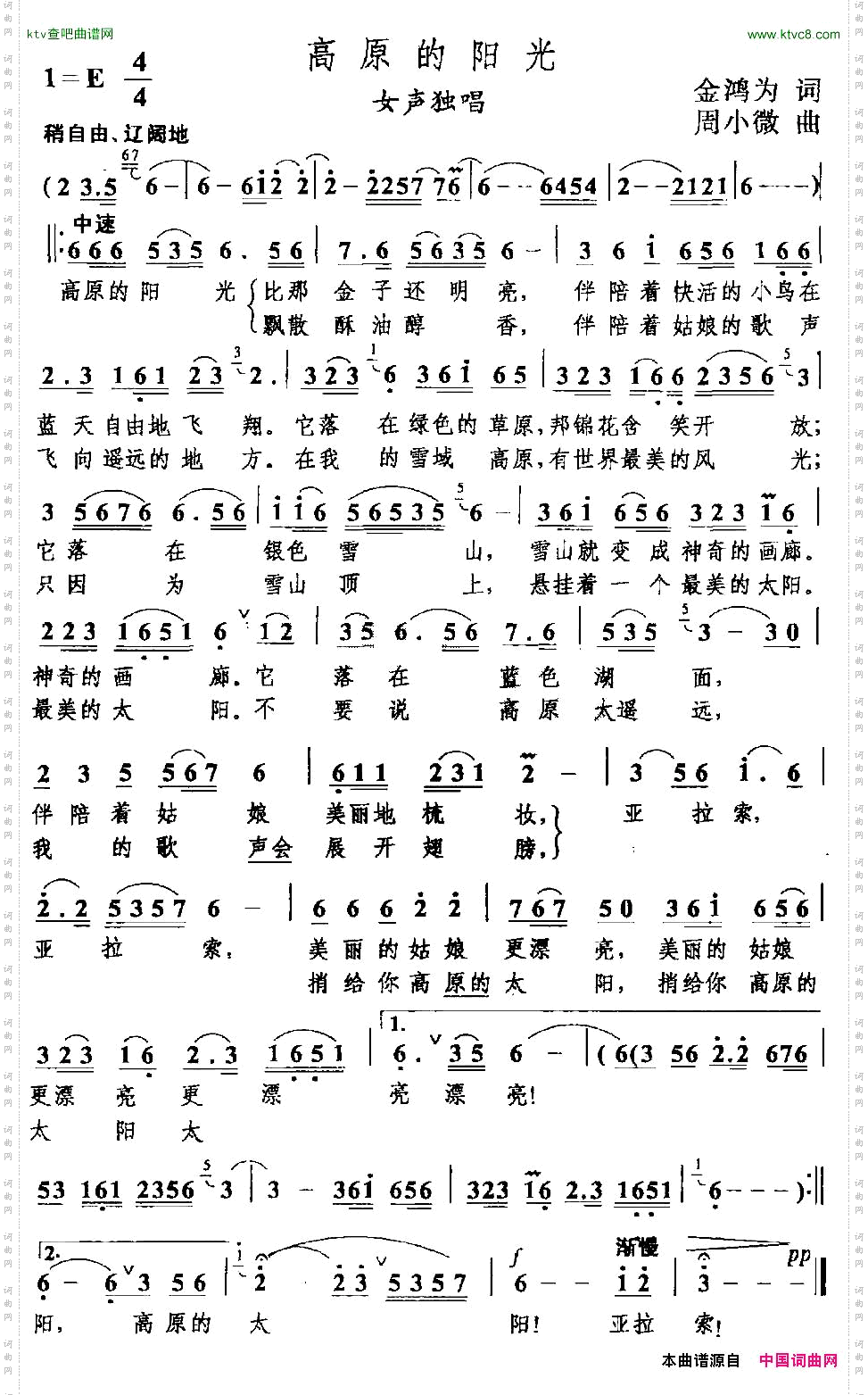 高原的阳光