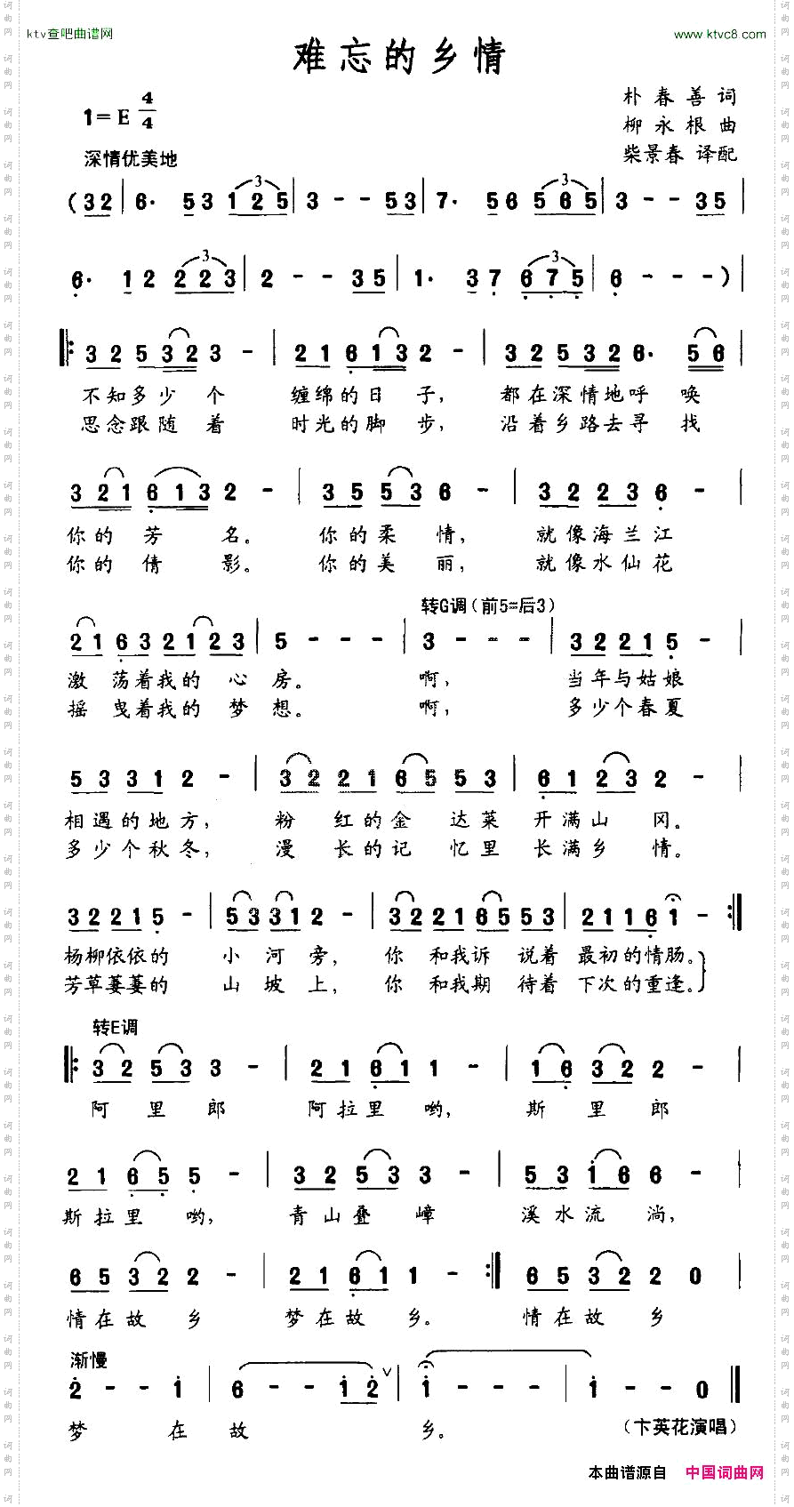 难忘的乡情