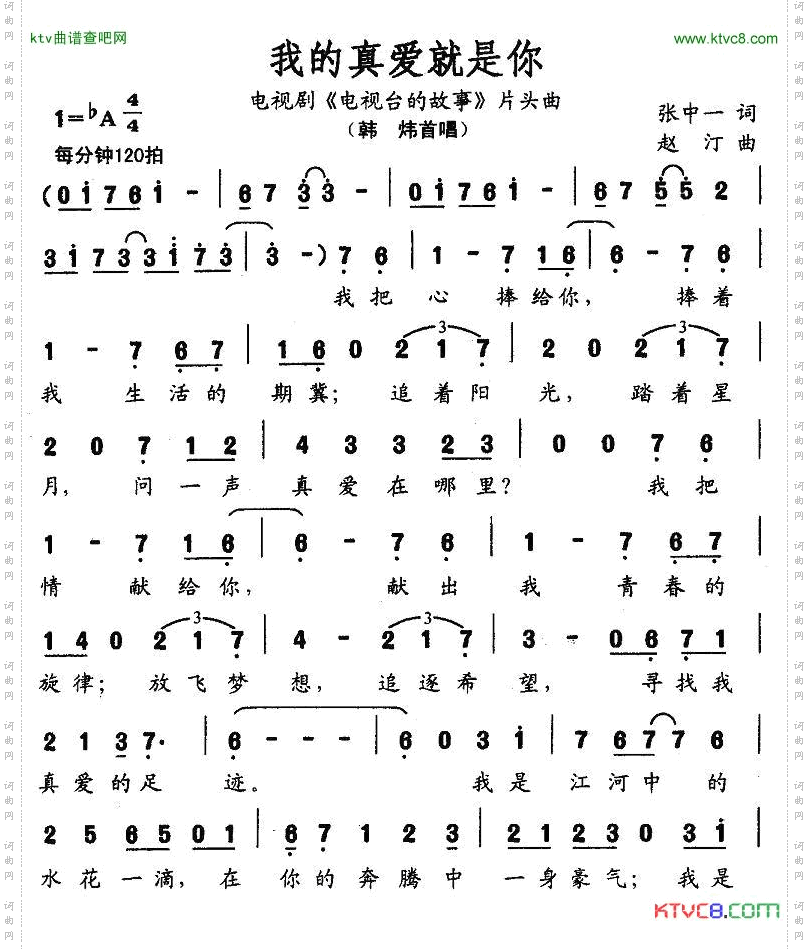我的真爱就是你电视剧《电视台的故事》片头曲