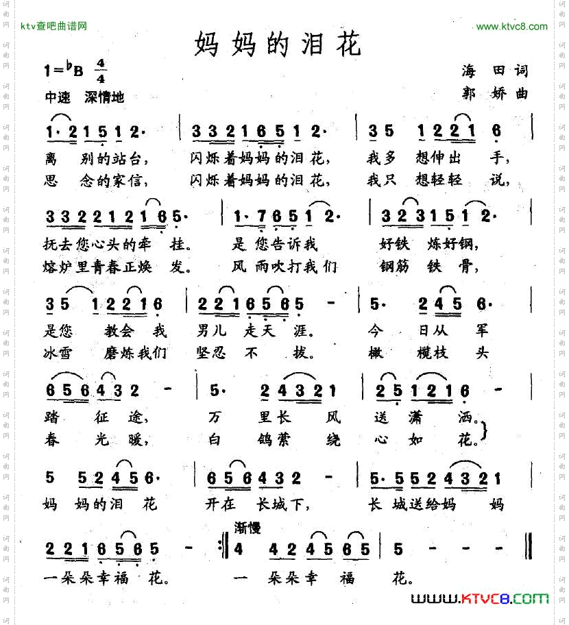 妈妈的泪花