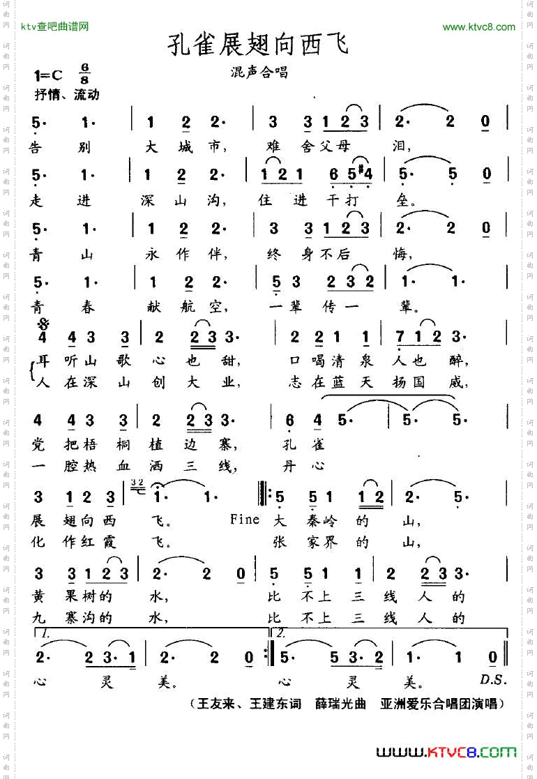 孔雀展翅向西飞