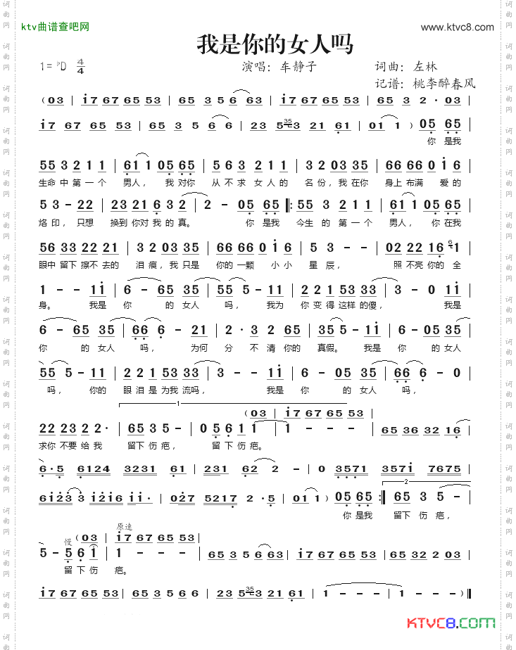 我是你的女人吗——车静子