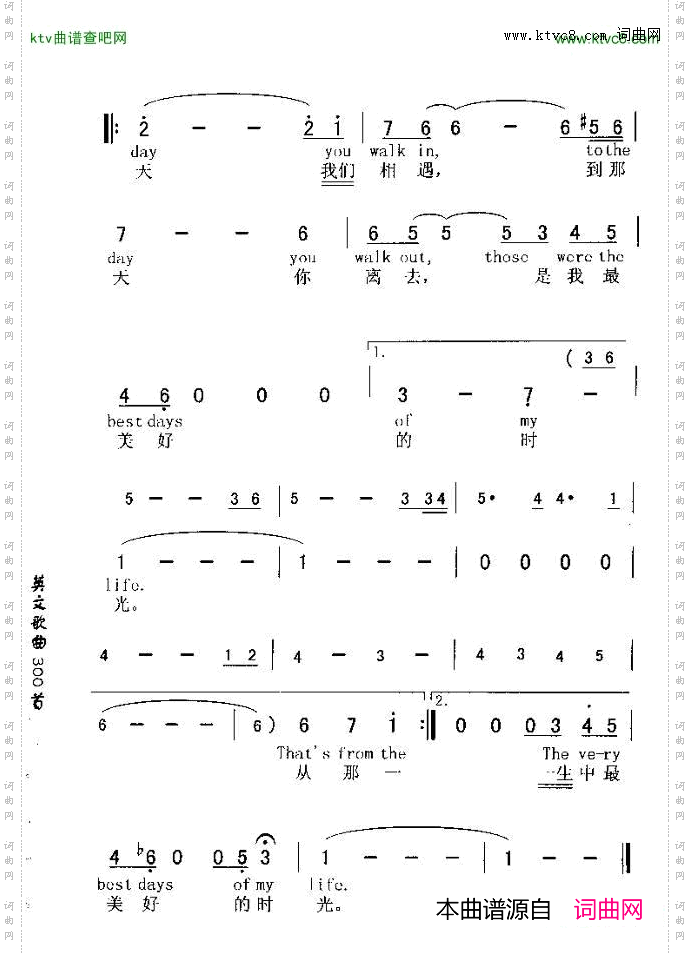 THE BRST DAYS OF MYLIFE一生中最美好的时光