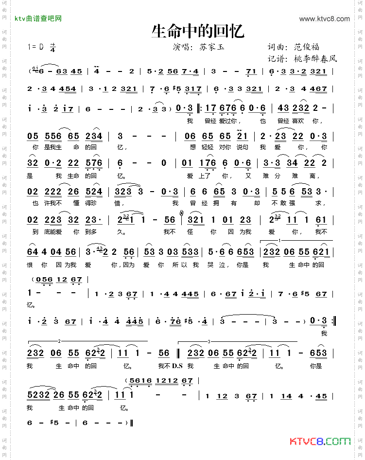 生命中的回忆