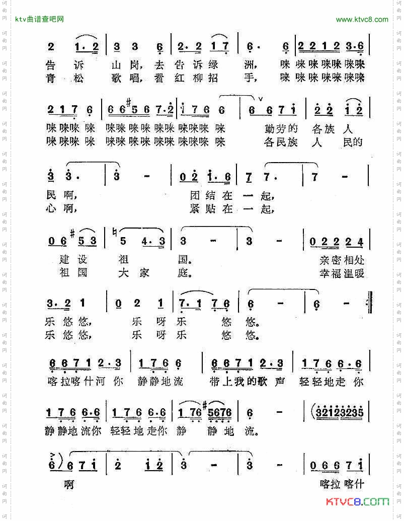 喀拉喀什河呀静静地流