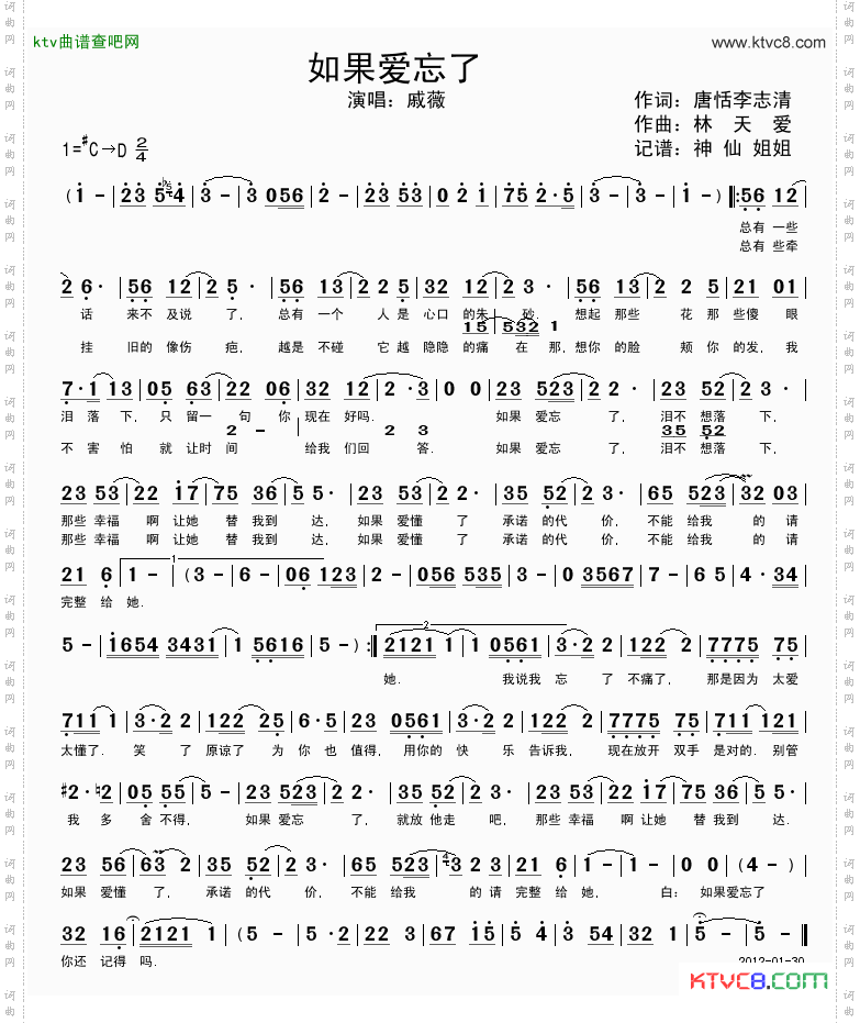 如果爱忘了