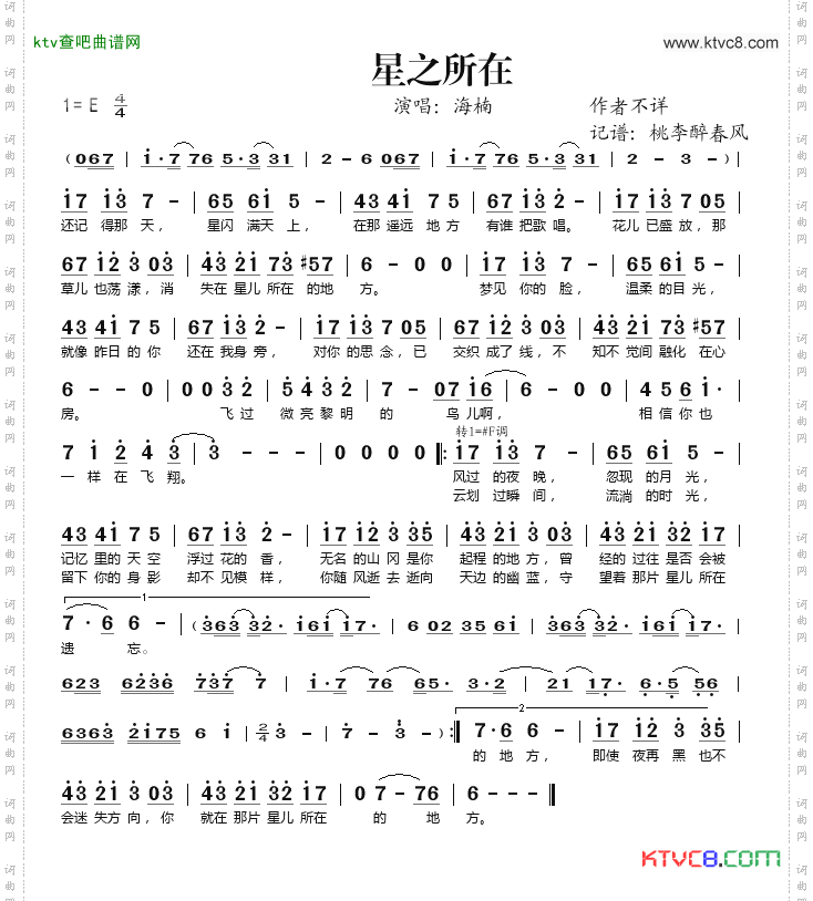 星之所在