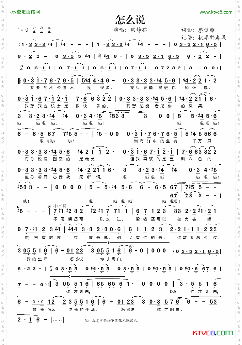 怎么说