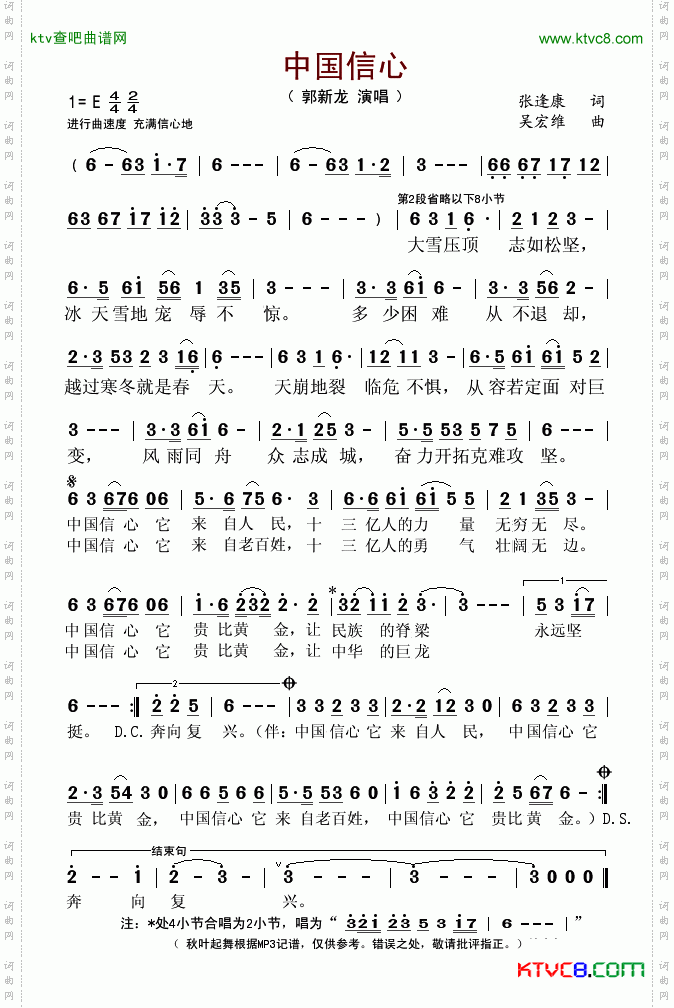 中国信心