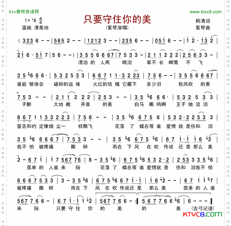 只要守住你的美