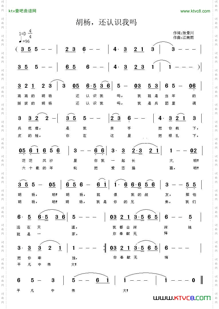 胡杨，还认识我吗