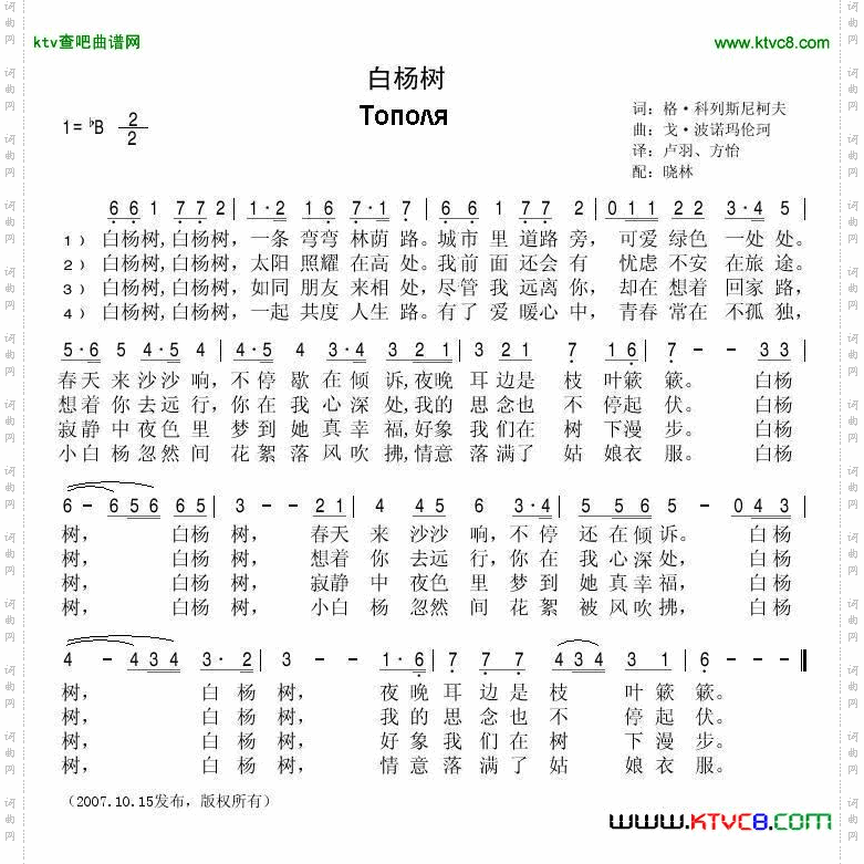 白杨树