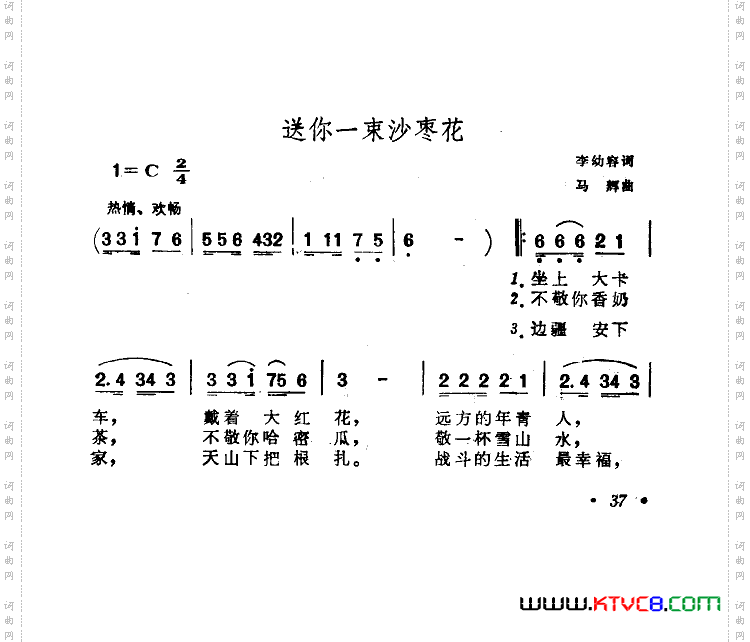 送你一束沙枣花