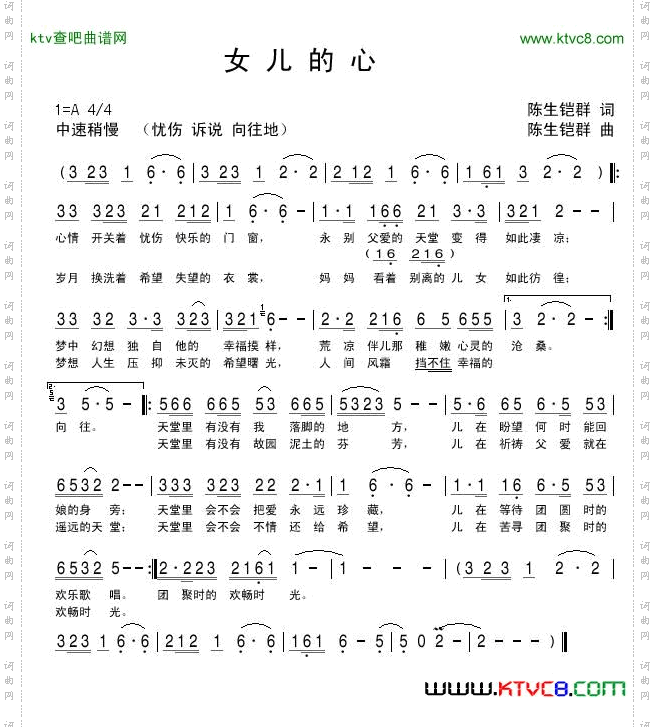 女儿的心