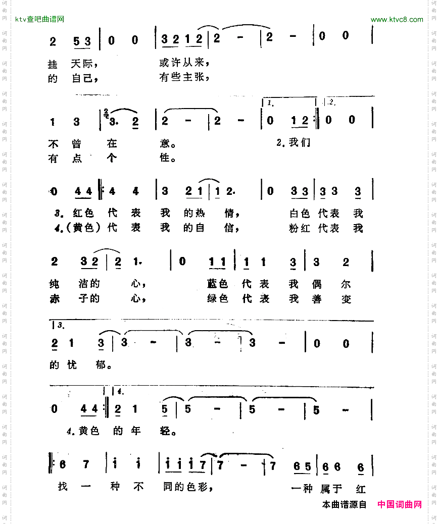 红唇色彩