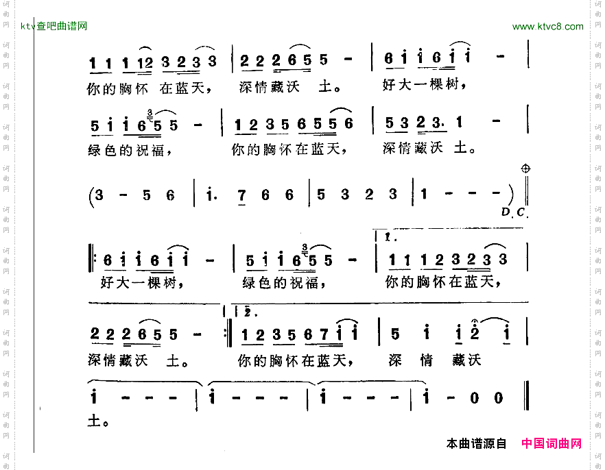 好大一棵树