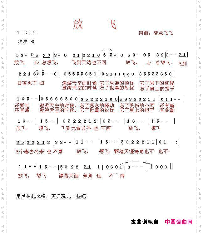 放飞