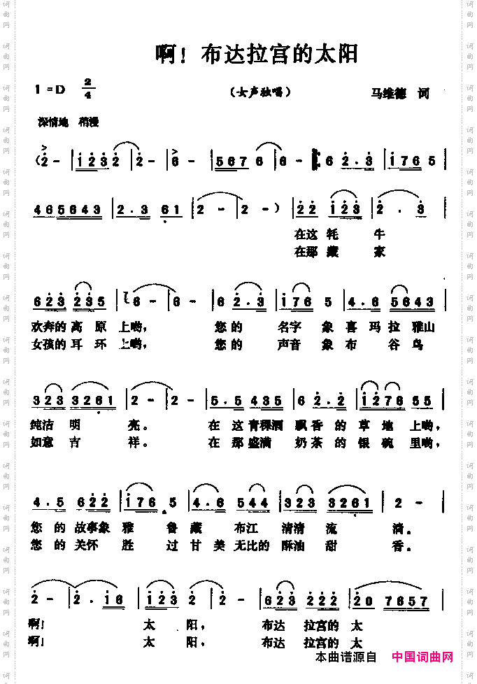 啊！布达拉宫的太阳