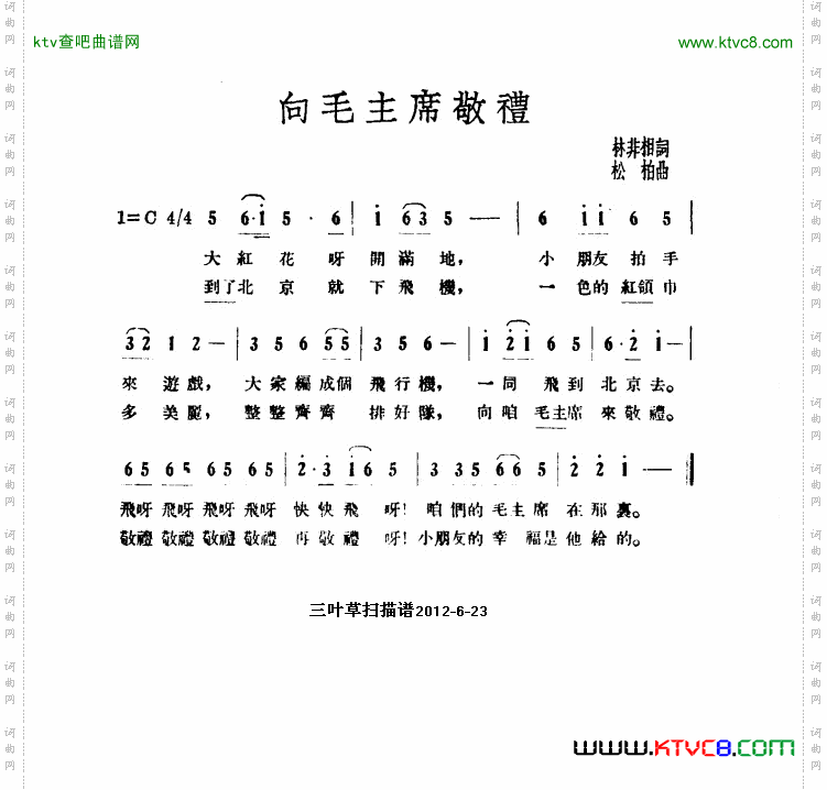 向毛主席敬礼