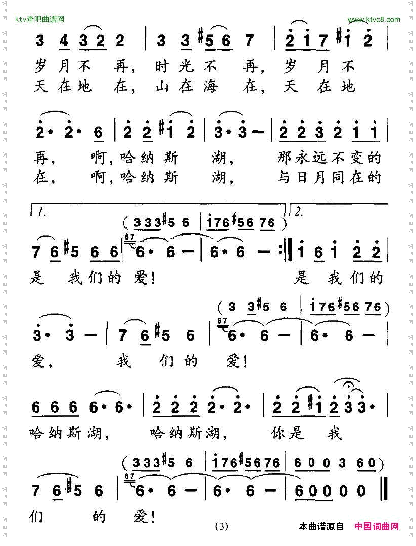 哈纳斯湖