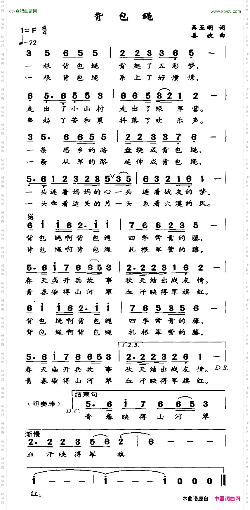 背包绳
