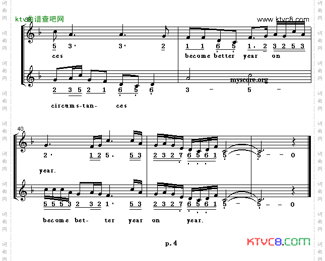 Honghuwaterwaves洪湖水，浪打浪英译中文歌曲、线简谱混排版