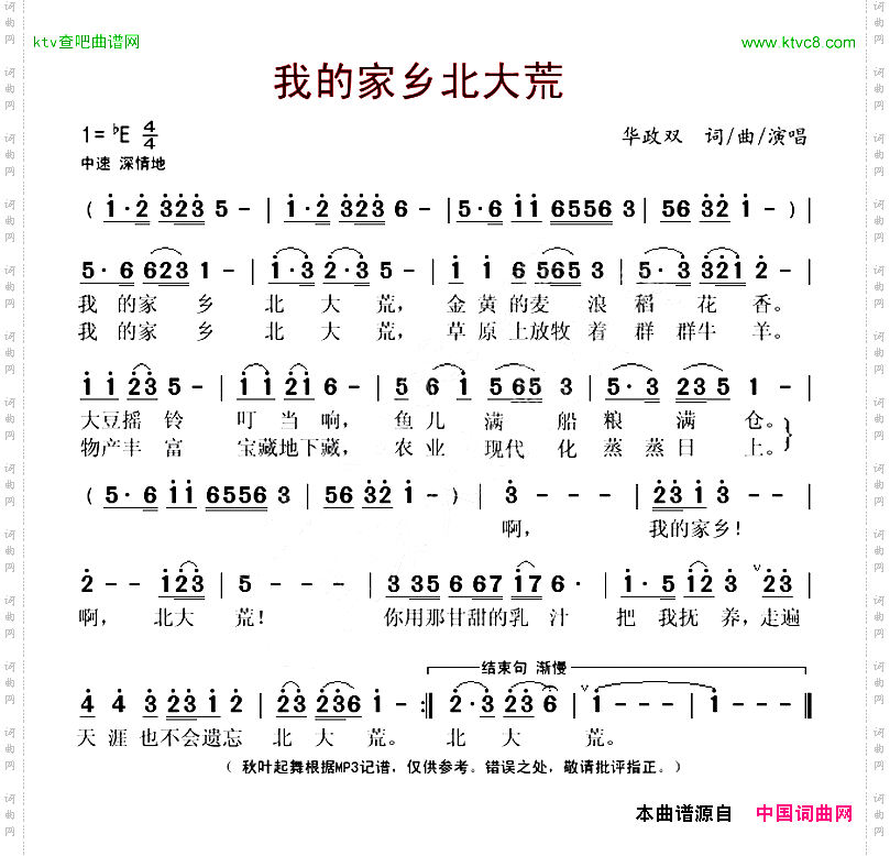 我的家乡北大荒