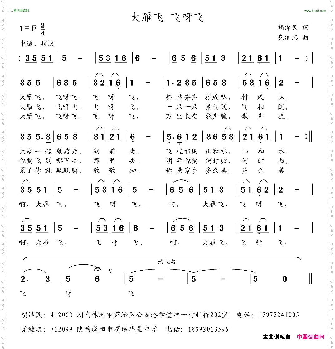大雁飞飞呀飞