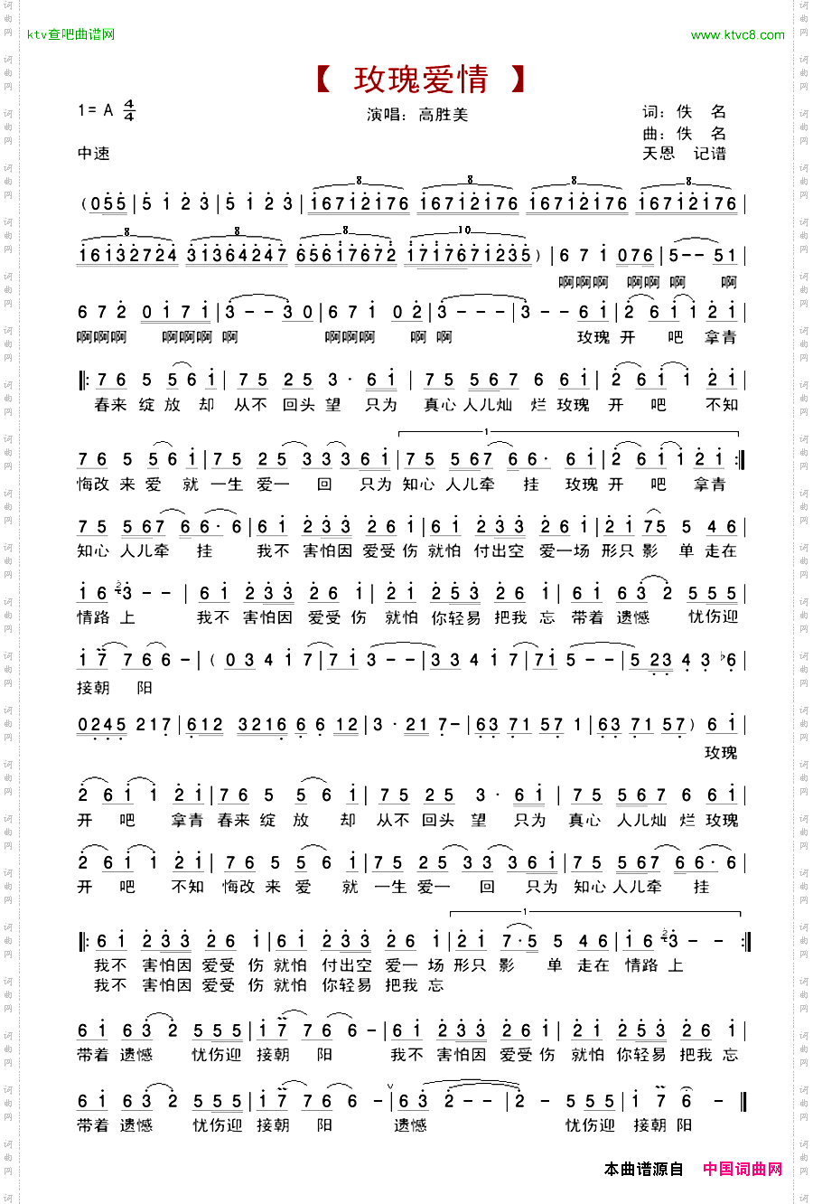 玫瑰爱情