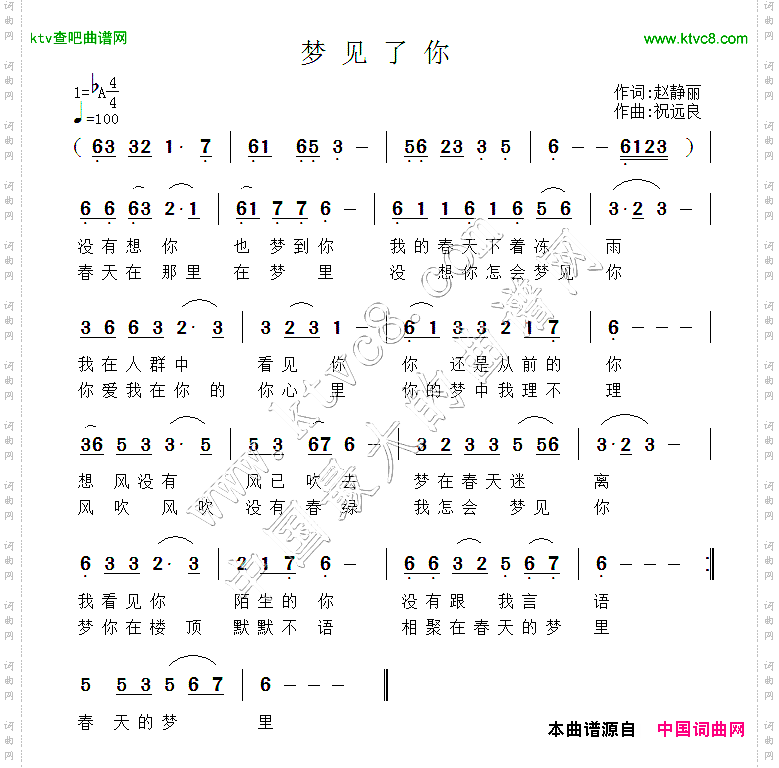 梦见了你