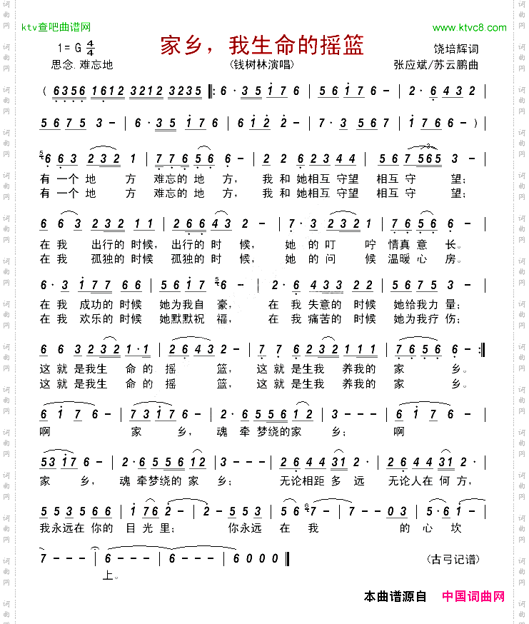 家乡，我生命的摇篮